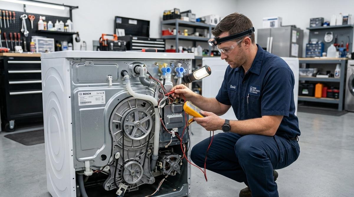 Técnico de Refri al Instante trabajando